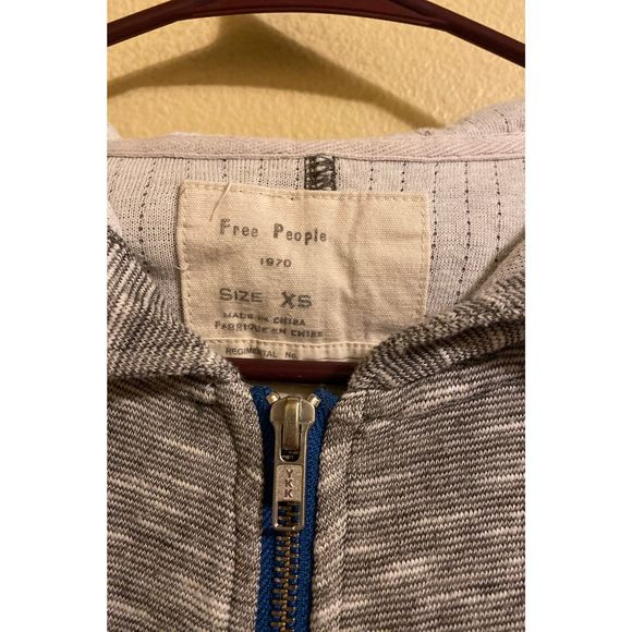 Free People gray zip up Jacket - Picture 6 of 7